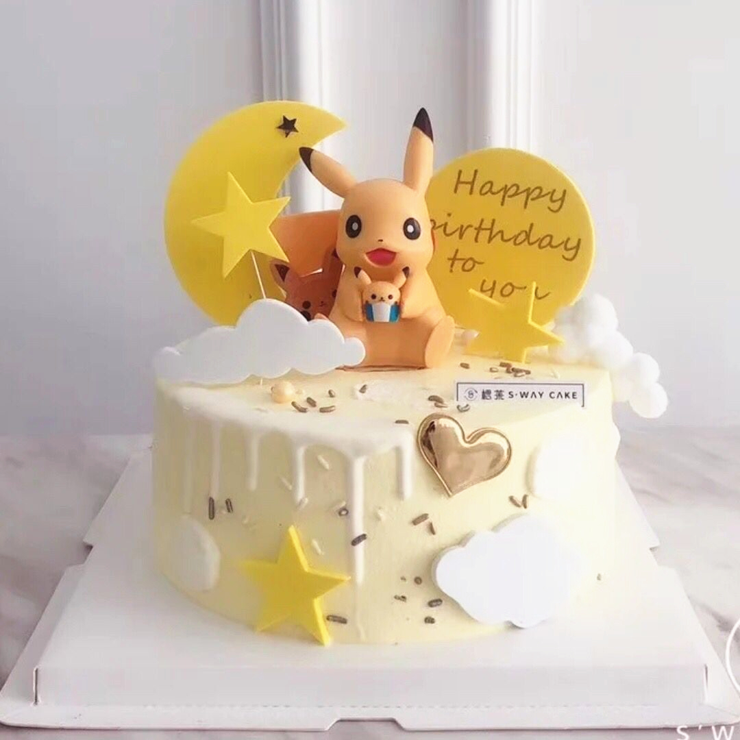 公仔儿童生日派对烘焙蛋糕装饰