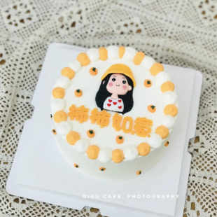 儿童蛋糕装饰情侣人偶软陶女孩生日摆件可爱黄帽子女生小公主插件