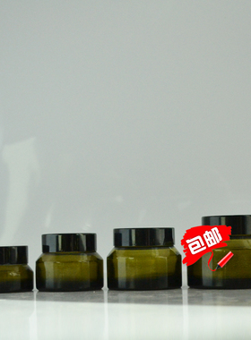 浅茶色膏霜瓶化妆工具