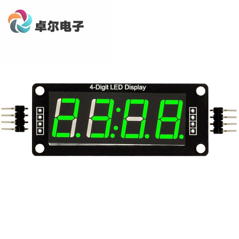 LED display tube module, 4-Digit , 7-segments 绿色