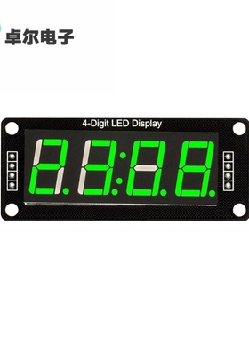 LED display tube module, 4-Digit , 7-segments 绿色