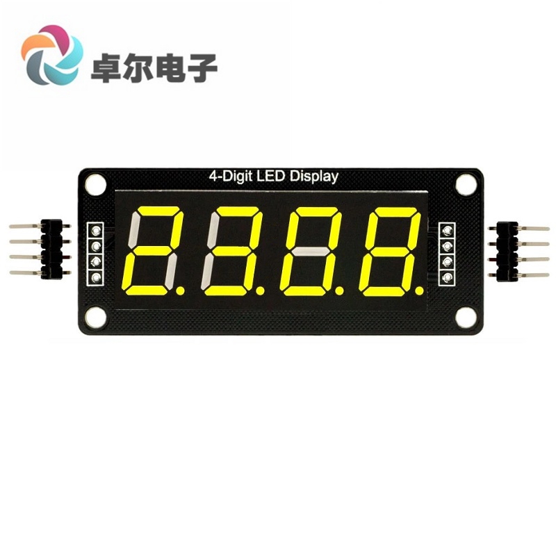 0.56寸 TM1637四位数码管模块 不带时钟 红/蓝/白/绿/黄 显示