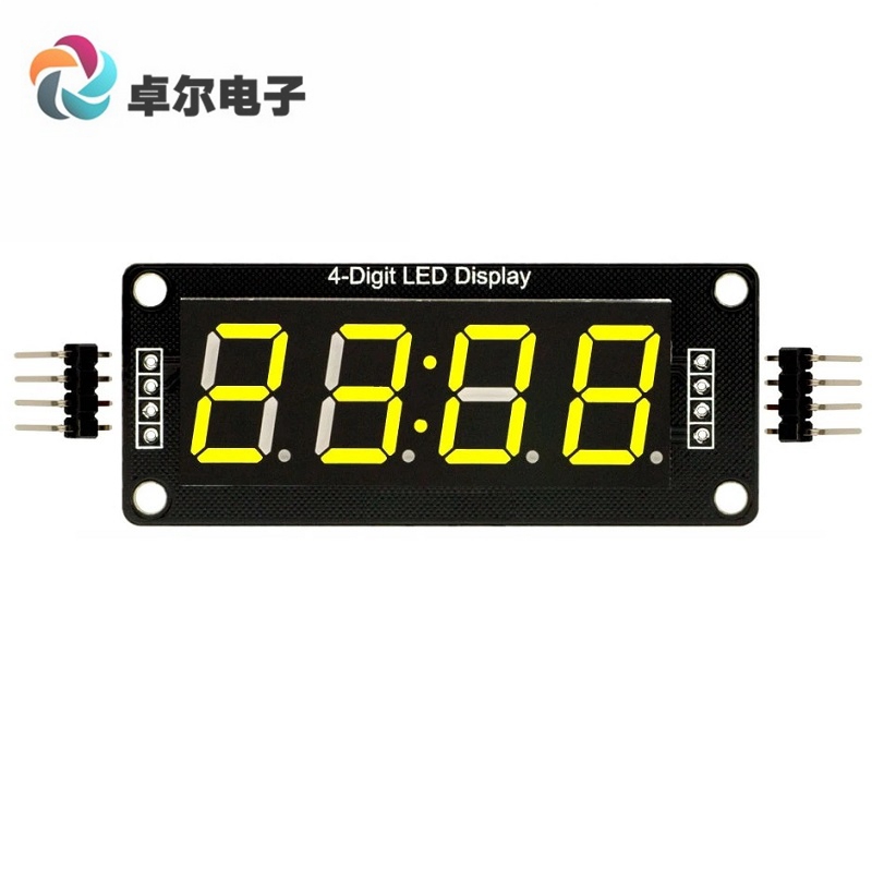 LED display tube module, 4-Digit , 7-segments 黄色