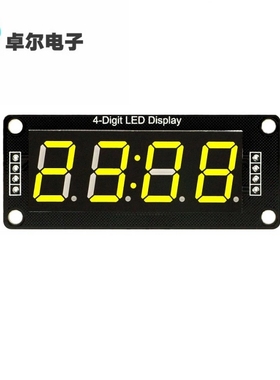 LED display tube module, 4-Digit , 7-segments 黄色