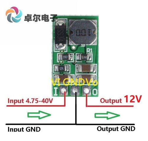 DC-DC Buck Step Down Converter 12V  不焊接 DD4012SA