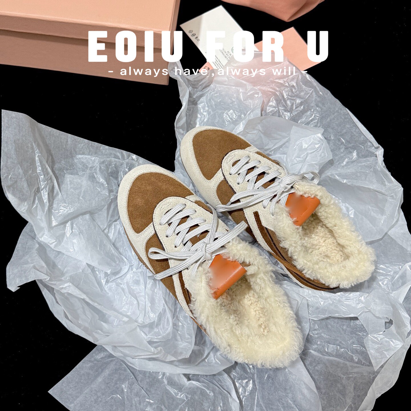 EOIU 随性又好看~8.04拼色德训鞋女系带休闲运动鞋撞色春夏阿甘鞋