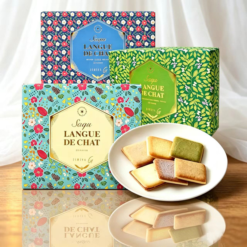 日本进口白色恋人巧克力夹心饼干节日礼盒送人女友白黑巧零食