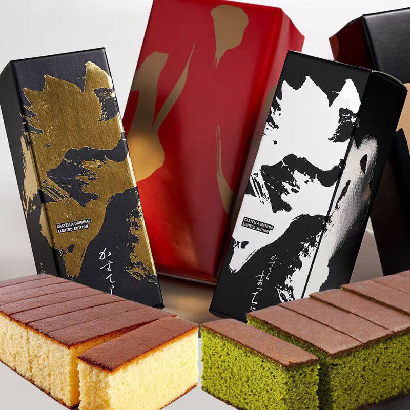 速发！推荐日本进口黑船卡斯长崎蛋糕抹茶味原味点心高级礼盒