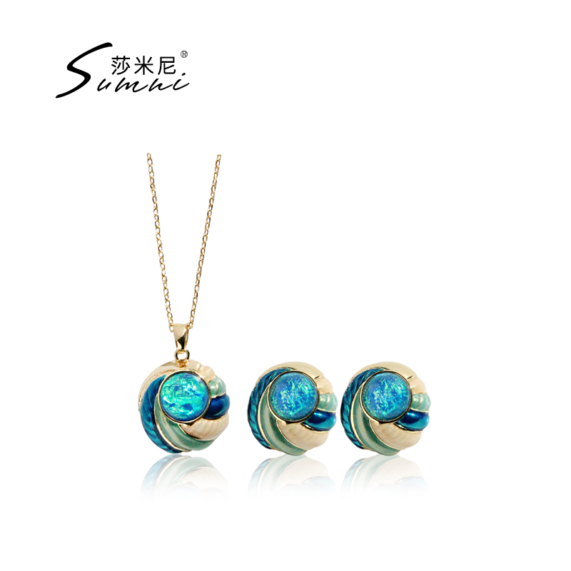 sumni/莎米尼珐琅滴釉欧美风女