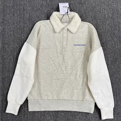 原单外贸加绒宽松立领