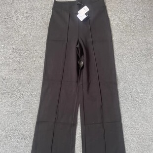 澳洲原单尾货sp 针织罗马布春秋微喇休闲百搭女士简约版阔腿长裤