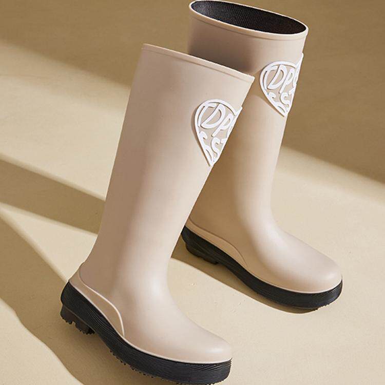 春夏2026新款长筒雨靴女款高筒雨鞋防滑户外显腿瘦水鞋靴子简约