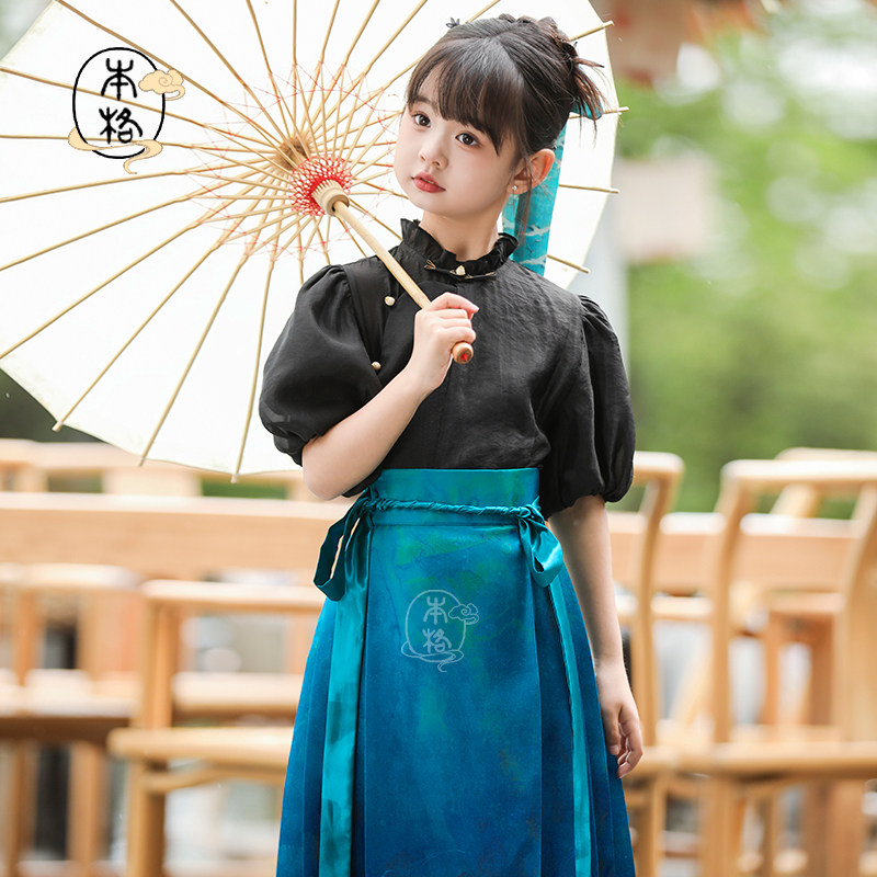 本格薄春夏女马面裙送发带套装图片