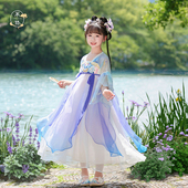 唐装 古装 夏儿童古风国风公主裙超仙表演服装 本格汉服女童2026新款