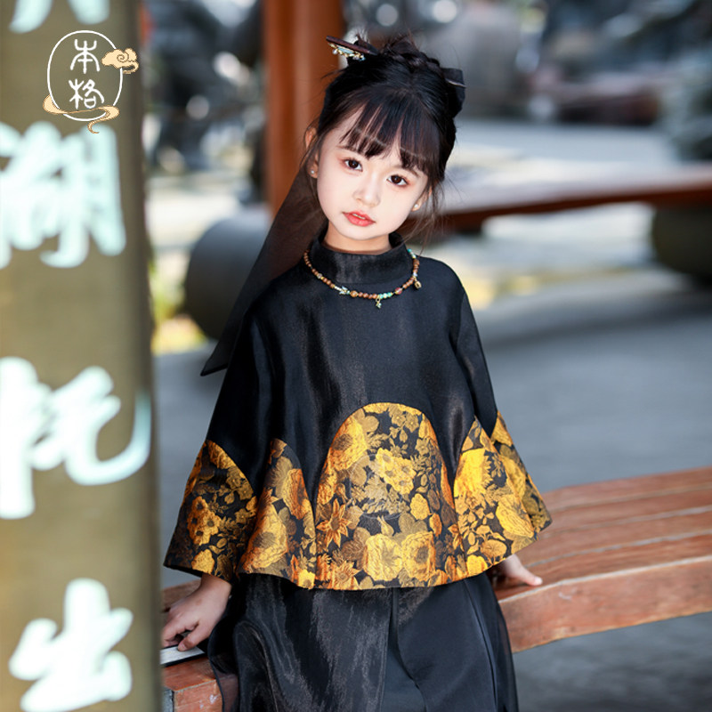 本格原创春秋女童汉服新中式