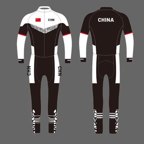 新款冬抓绒春夏短道速滑服季儿童成人团体连体短道训练服轮滑服男