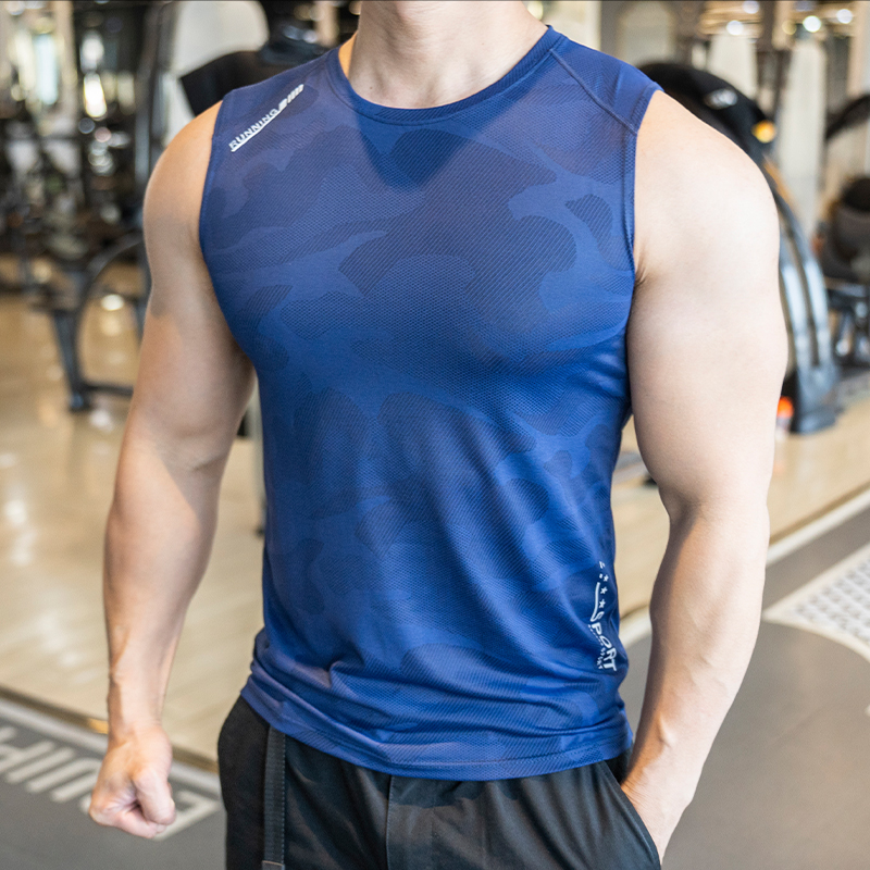 2025夏运动健身上衣跑步无袖训练服速干衣服背心男款夏季