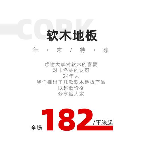 原装进口软木卡洛林隔音地板