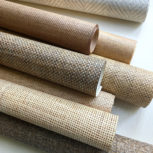 草编墙纸中式天然高档席子日式