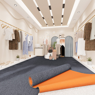 服装店专用地毯商场定制试衣间大面积全铺地垫商用防滑垫加厚耐脏