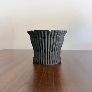 3d打印加厚罗马纹奶茶杯高颜值大口径块根仙人球多肉龙舌兰种植盆