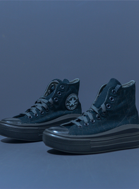 Converse/匡威 Chuck Taylor 女子增高厚底轻便高帮帆布鞋A12775C