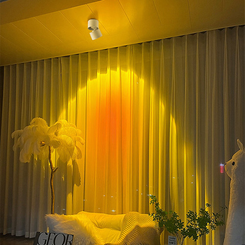 大观园日不落明装射灯嵌入式客厅壁灯洗墙玄关日落夕阳气氛灯W