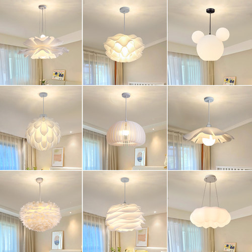 北欧卧室吊灯现代简约饭厅灯吧台灯民宿温馨灯具餐桌小吊灯房间灯