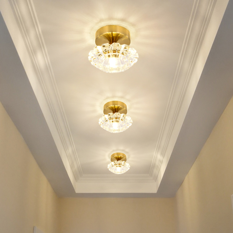 速发走衣水晶灯走2灯具简约廊帽间门厅入户玄关灯台吸顶灯Z廊71