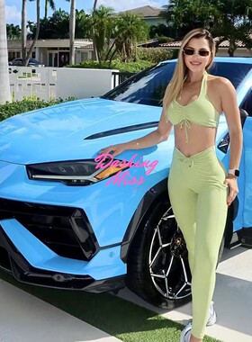 国内现货美国bb新挂脖bra系带v腰抽绳套装CHARM FIT TWO CUTE