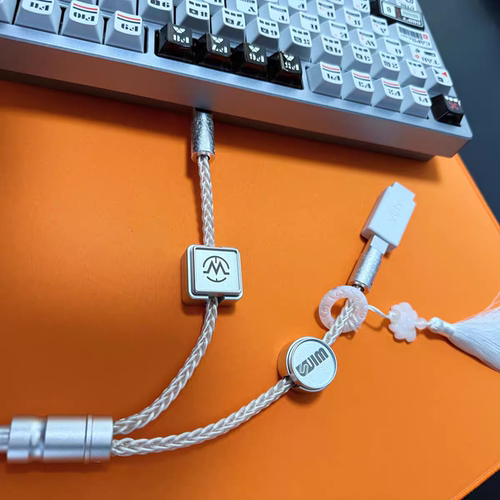 winshop电竞磁轴键盘线航插线，双头串联一线2用