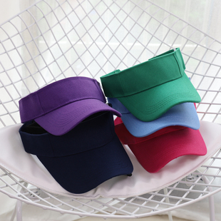 空顶帽女夏男女户外运动防晒光身无顶太阳帽休闲百搭遮阳网球帽