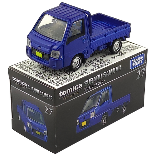 多美卡合金车小车TOMICA旗舰版车模收藏TP27斯巴鲁桑巴微型卡车