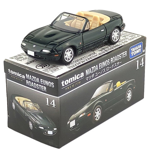 多美卡TP14马自达依诺斯敞篷跑车黑盒旗舰版收藏合金车模男孩玩具