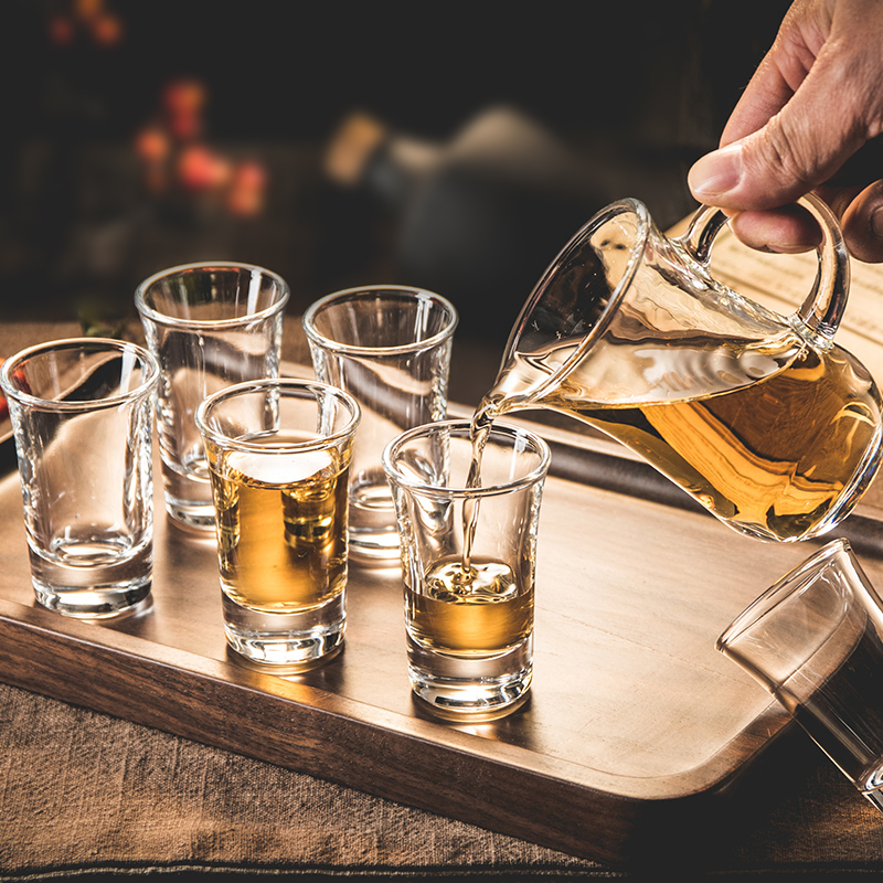 玻璃白酒杯分酒器套装7件套