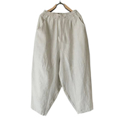 太极裤 阔腿裤 男女同款 夏季 透气中腰棉麻宽松休闲 男士 薄款 九分裤