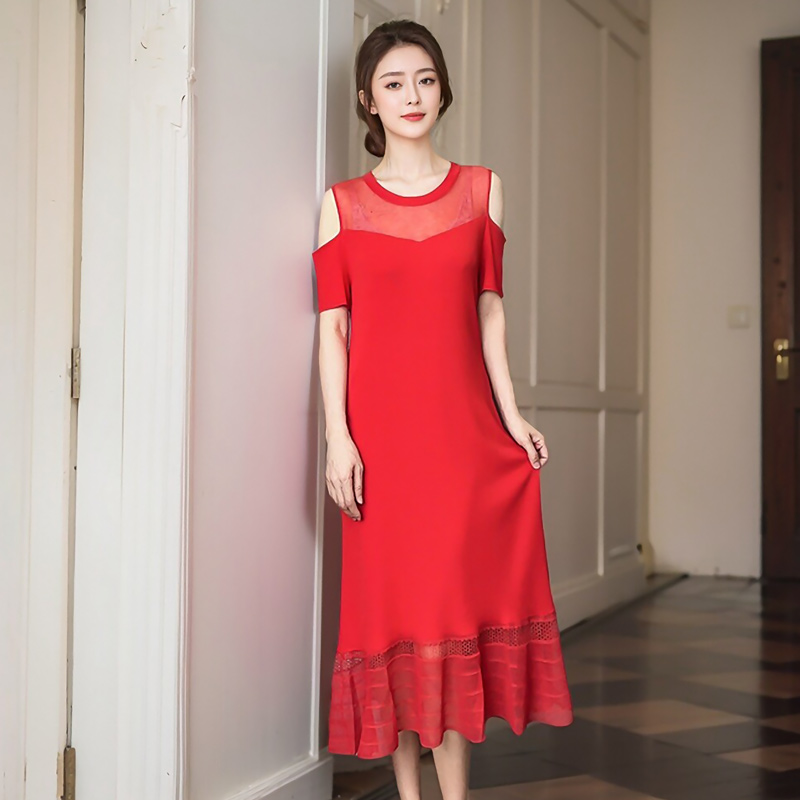 季候风夏季冰丝针织连衣裙