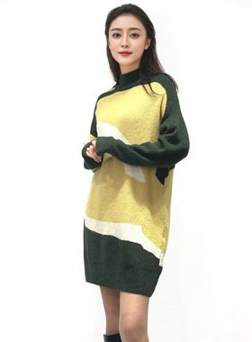 季候风春秋通勤时尚修身显瘦不起球百搭针织连衣裙女0854OA158