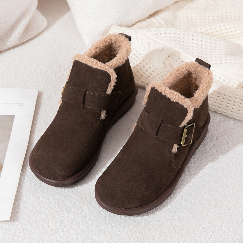 雪地靴女冬季保暖加绒妈妈棉鞋