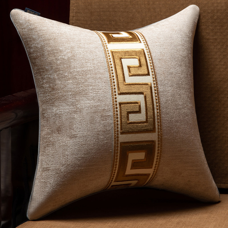 靠枕抱枕靠背红木实木中式沙发客厅抱枕办公室椅子护腰中国风靠垫