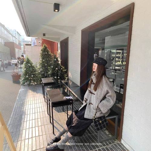 aaaaxbb 史诗级版型 lem经典牛角扣仿羊毛大衣三色立领仿羊毛外套