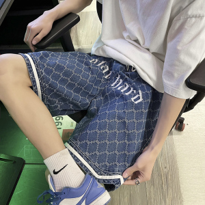 夏季宽松休闲五分短裤 男女宽松牛仔裤  B269-N329 P45图片