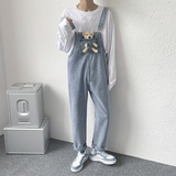 春夏男女破洞背带裤连体裤712-BD50P75，男装牛仔裤，星座712