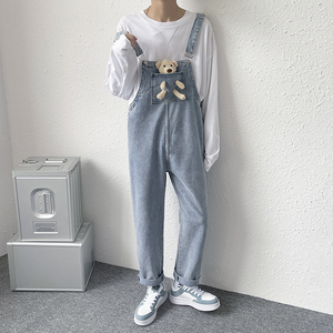 春夏男女破洞背带裤 连体裤 712-BD50 P75图片