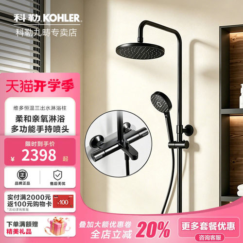 科勒套装全铜家用喷头淋浴花洒