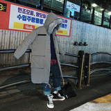 3港风潮流男士宽松中长款棉服连帽毛领棉衣XZ405-1-Y03，男装棉衣，星座405-1