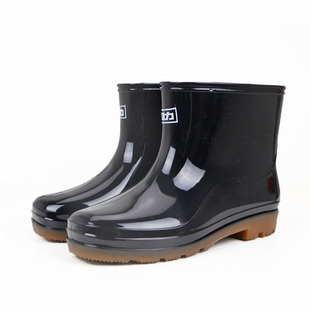 588男572女 劳保雨靴加绒成人水鞋 回力短筒雨鞋 557男553女厨房鞋