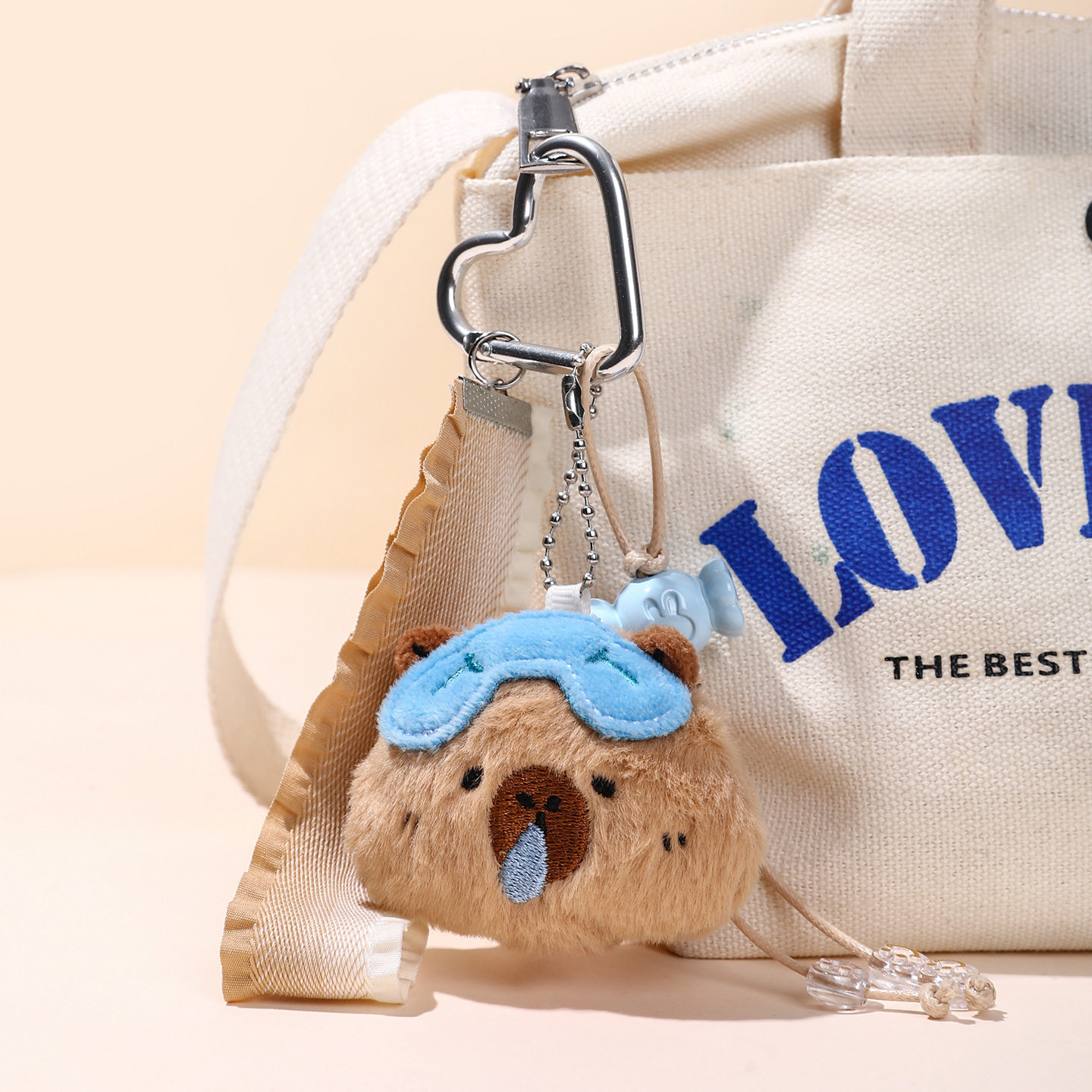 创意正版miu系可爱卡皮棕熊玩偶钥匙扣毛绒公仔娃娃书包挂件饰品,居家日用,其它,淘宝优惠券,粉丝福利购,淘宝优惠卷