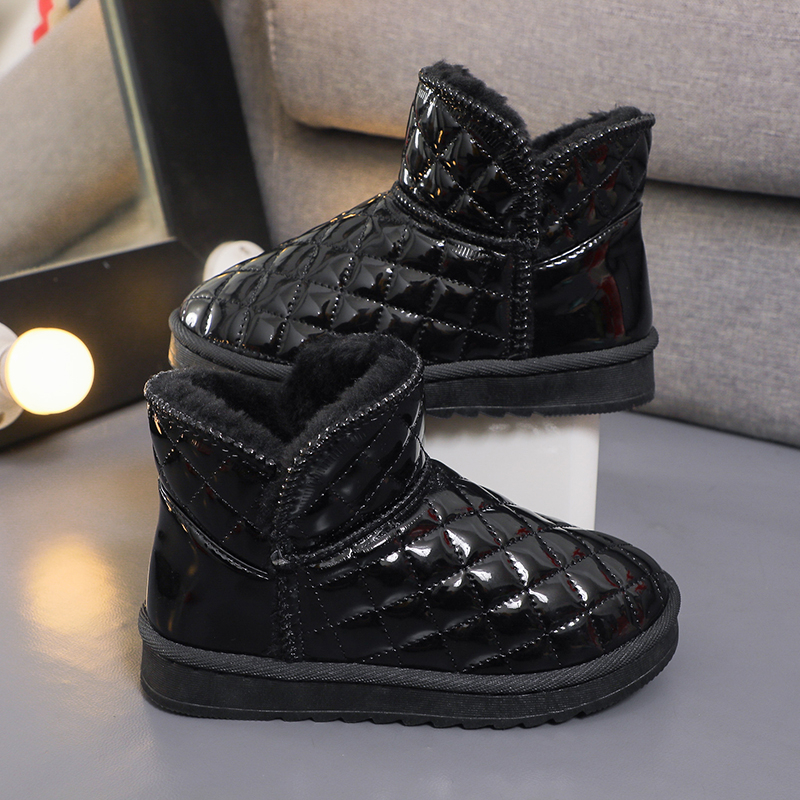 女童雪地靴2024冬新款保暖棉鞋