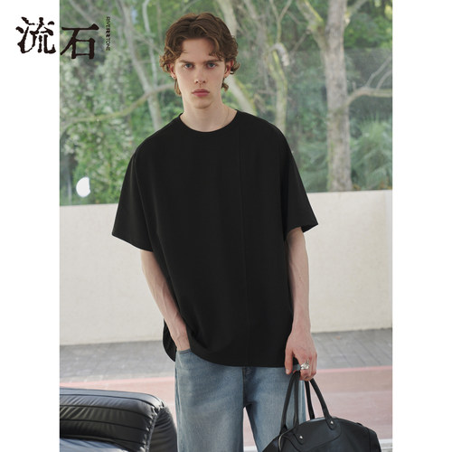 商场同款流石男装莱赛尔短袖T恤